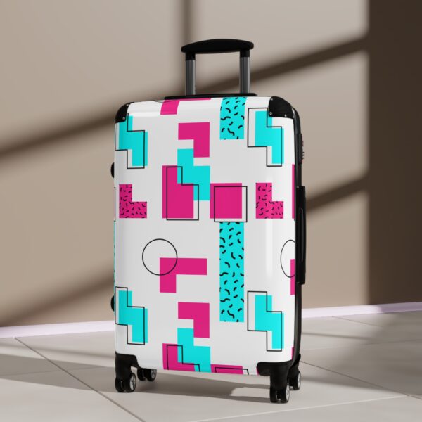 Stylish Patterned Suitcase - Colorful Travel Luggage for Trendy Adventurers - Image 4
