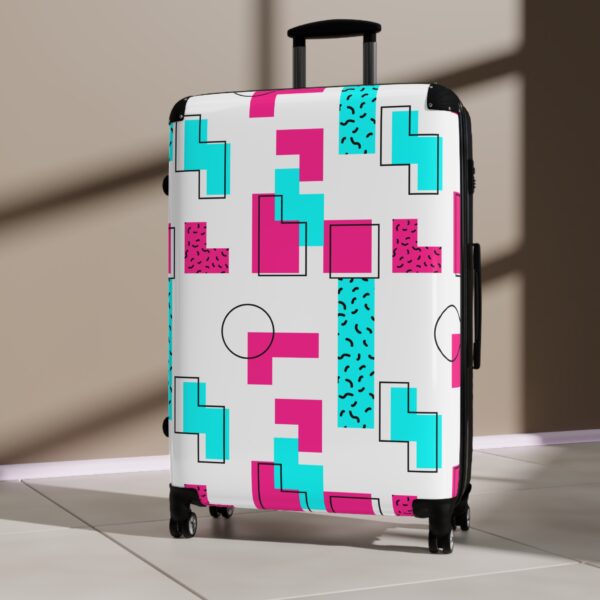 Stylish Patterned Suitcase - Colorful Travel Luggage for Trendy Adventurers - Image 8