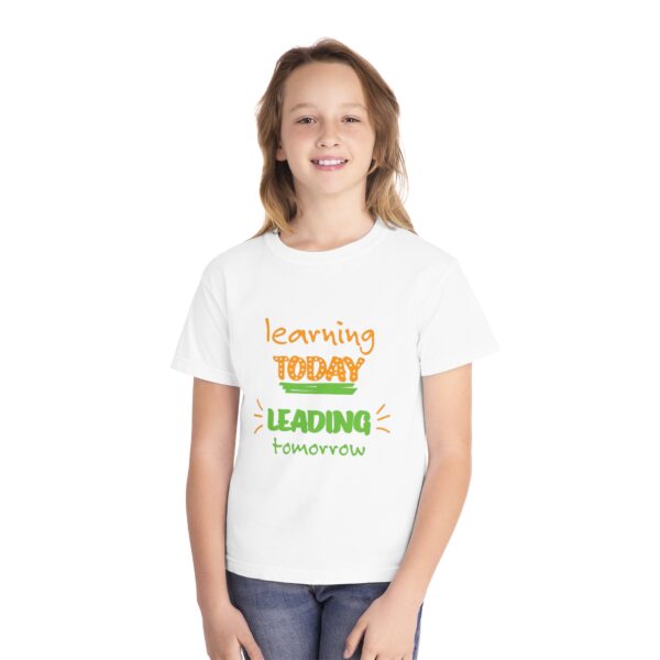 Youth Midweight Tee - Learning Today Leading Tomorrow - Image 6