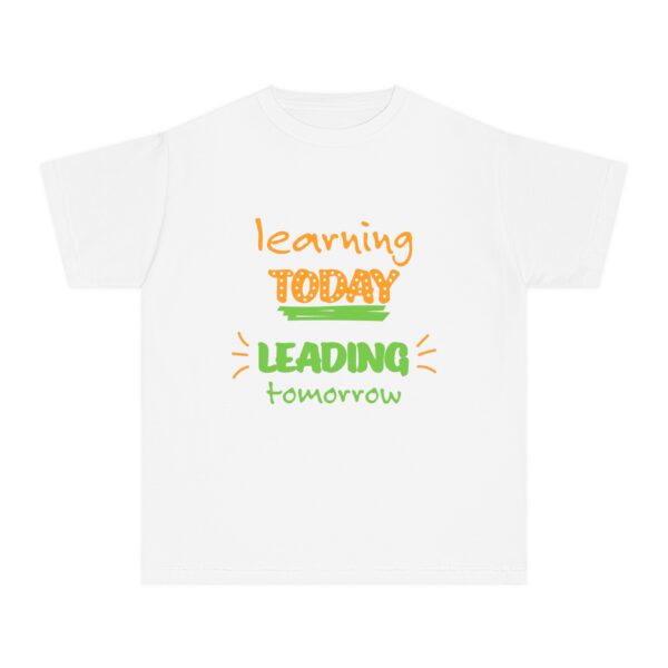 Youth Midweight Tee - Learning Today Leading Tomorrow - Image 4