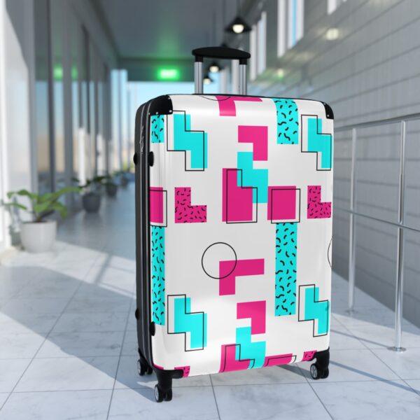 Stylish Patterned Suitcase - Colorful Travel Luggage for Trendy Adventurers - Image 7
