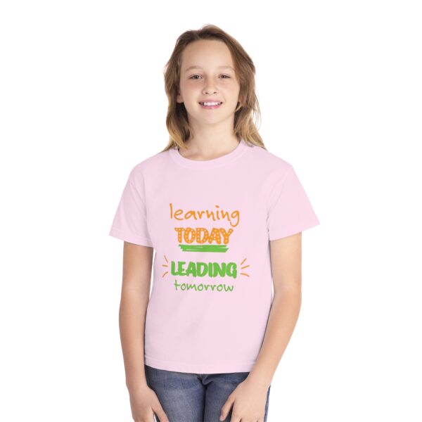 Youth Midweight Tee - Learning Today Leading Tomorrow - Image 3