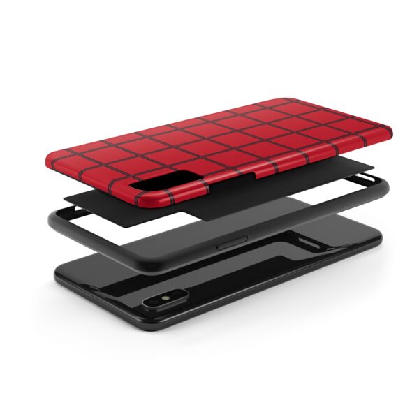 Stylish Red Heart Phone Case - Durable Protection with Love Design - Image 8